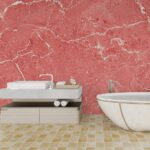 Papel de Parede Mármore Vermelho Estilo Luxuoso para Decoração Moderna Sofisticada - Imagem 4