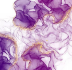 Papel de Parede Adesivo Premium – Design Abstrato Roxo e Dourado - Imagem 5