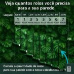 Papel de Parede Folhagens Tropicais Variedades Folhas Largas Decoração Moderna - Imagem 5