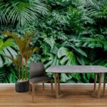 Papel de Parede Folhagens Tropicais Variedades Folhas Largas Decoração Moderna - Imagem 2