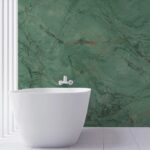 Papel de Parede Mármore Verde com Textura Elegante Sofisticado Decorativo - Imagem 3