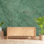 Papel de Parede Mármore Verde com Textura Elegante Sofisticado Decorativo - Imagem 2